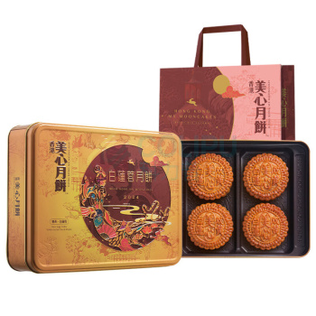美心 Meixin 双黄白莲蓉月饼礼盒 740g