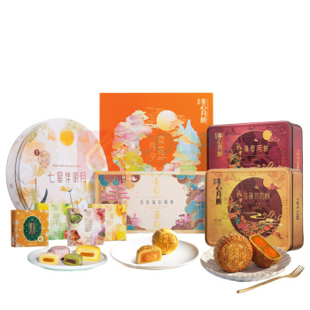 美心 Meixin 双黄白莲蓉月饼礼盒 740g
