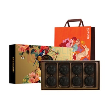 美心 Meixin 流心黑松露奶黄月饼 360g 45g*8个/盒