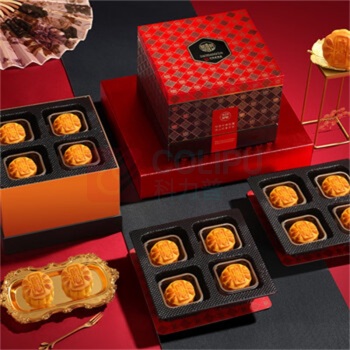 稻香村 流心黑松露奶黄月饼 600g 50g*12个/盒