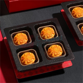 稻香村 流心黑松露奶黄月饼 600g 50g*12个/盒