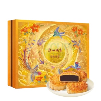 广州酒家 中华老字号中秋月饼礼盒 月韵芳华 760g