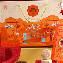 稻香村 月饼礼盒【6味10饼】月相聚 500g 苏式凤梨枣泥红豆沙蛋黄多口味