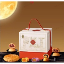潘祥记 月饼云腿月饼 映月玲珑云南火腿中秋月饼礼盒 1.22kg 6味10枚