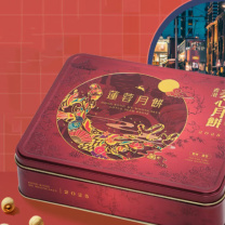 美心 双黄白莲蓉月饼 740g 