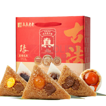 真真老老 真缘礼粽 蛋粽礼盒(七真古法) 1680g