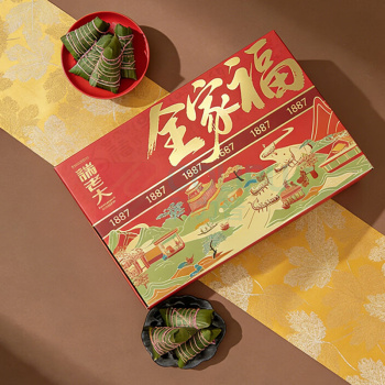 诸老大 全家福礼品粽礼盒1640g+诸老大 N°5.2锦礼高邮咸鸭蛋礼盒1260g 粽子咸鸭蛋组合