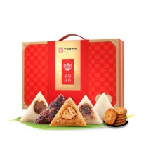 稻香村 端午香粽(A) 1.23kg 经典鲜肉粽 120g*2枚+黑米八宝粽 120g*2枚 润香豆沙粽 120g*2枚+金丝蜜枣粽 120g*2枚 清香原味粽 120g*1枚+桃酥 150g*1盒