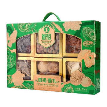 首祖 山珍干菌菇 菌礼礼盒 1010g/盒