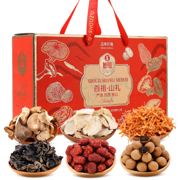 首祖 山珍干菌菇 山礼礼盒 630g/盒