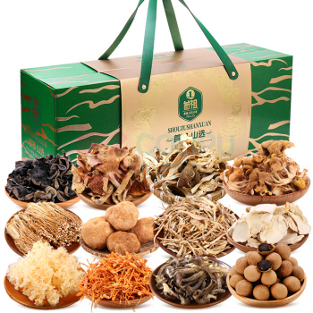 首祖 山珍干菌菇 山选礼盒 1580g/盒