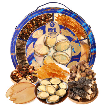 首祖 山珍海产海鲜菌菇 海韵宝礼干货礼盒 600g/盒