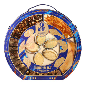 首祖 山珍海产海鲜菌菇 海韵宝礼干货礼盒 600g/盒