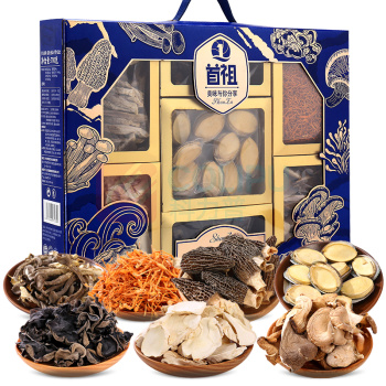 首祖 山珍干货菌菇 悦品礼盒 710g/盒