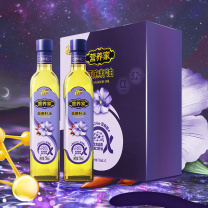 中粮福临门 营养家亚麻籽油礼盒 750ml*2