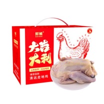 鲜飨 走地鸡礼盒 走地鸡1kg 1kg 竹林漫步清远走地鸡礼盒