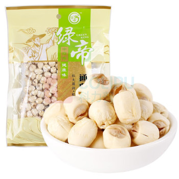 绿帝 GREEN KING 通芯白莲子 250g/袋 24袋/箱