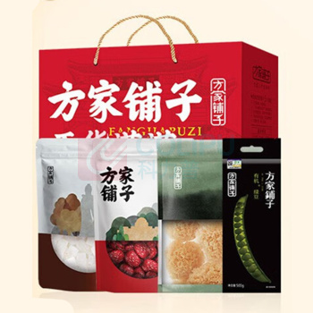 方家铺子 夏凉杂粮干货 礼盒装(红枣绿豆银耳羹) 1250g