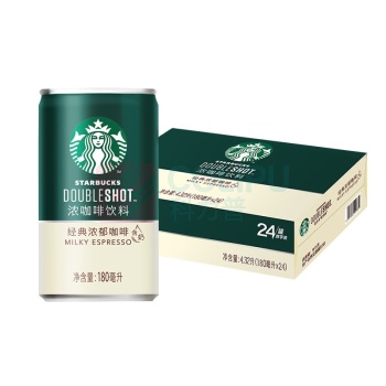 星巴克 星倍醇即饮咖啡饮料 180ml*24罐 意式浓缩