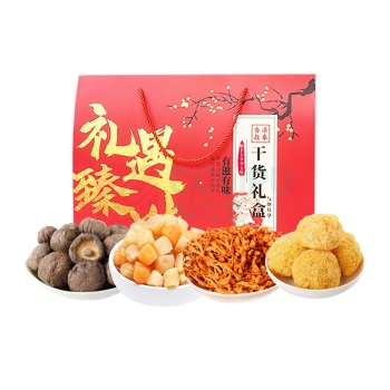 啟泰 团圆家味礼盒 510g (香菇200g干贝100g蛹虫草150g银耳60g)