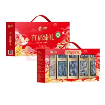 绿帝 GREEN KING 有福臻礼 有机菌菇果干海产礼 415g