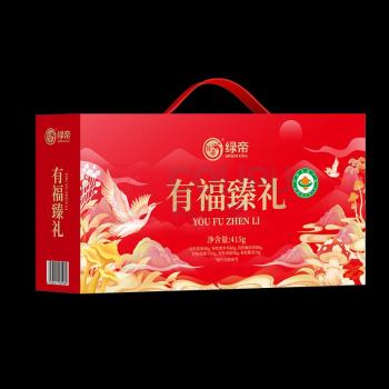 绿帝 GREEN KING 有福臻礼 有机菌菇果干海产礼 415g