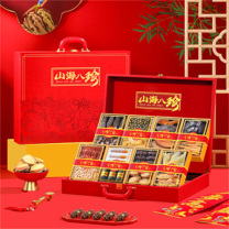 参天源 16种滋补海参鲍鱼海鲜干货 礼盒 440g 红礼盒