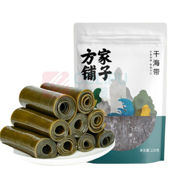 方家铺子 海带干 220g 深海宽叶南日干海带