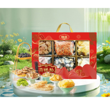 腾盛 菌悦礼菌菇干货六件套 520g