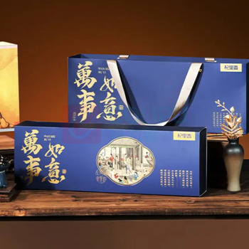 杞里香 礼盒大果黑枸杞-万事如意蓝 128g 10罐