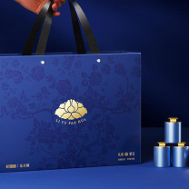 杞里香 礼盒去柄大果黑枸杞-礼遇繁花蓝 360g (18罐)