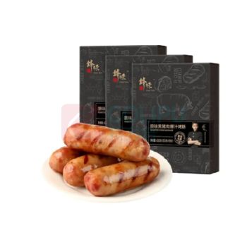 锋味派 黑猪肉烤肠 原味 400g*3盒