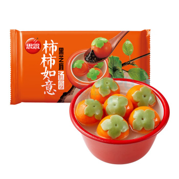 思念 柿柿如意黑芝麻汤圆 312g/袋