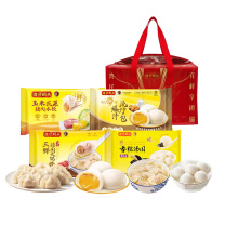 湾仔码头 金玉满堂合家欢 2808g 1320g玉米蔬菜猪肉水饺*1、350g爆汁流沙包*1、600g三鲜猪肉大馄饨*1、538g香糯黑芝麻汤圆*1
