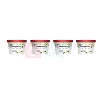 哈根达斯 Haagen-Daze 小杯冰淇淋 75ml/杯(香草味2杯装*2组)