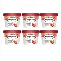 哈根达斯 Haagen-Daze 小杯冰淇淋 75ml/杯(草莓味2杯装*3组)