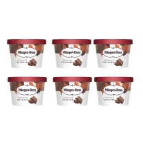 哈根达斯 Haagen-Daze 小杯冰淇淋 75ml/杯(巧克力味2杯装*3组)