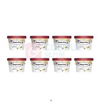 哈根达斯 Haagen-Daze 小杯冰淇淋 75ml/杯(香草味2杯装*4组)