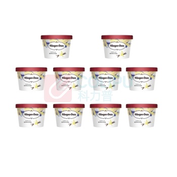 哈根达斯 Haagen-Daze 小杯冰淇淋 75ml/杯(香草味2杯装*5组)
