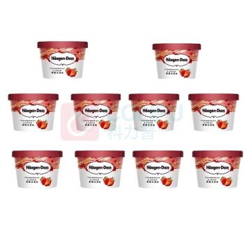 哈根达斯 Haagen-Daze 小杯冰淇淋 75ml/杯(草莓味2杯装*5组)