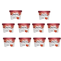 哈根达斯 Haagen-Daze 小杯冰淇淋 75ml/杯(草莓味2杯装*5组)