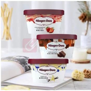 哈根达斯 Haagen-Daze 小杯冰淇淋 75ml/杯(草莓味2杯装*5组)