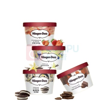 哈根达斯 Haagen-Daze 小杯冰淇淋 75ml/杯(草莓味2杯装*5组)
