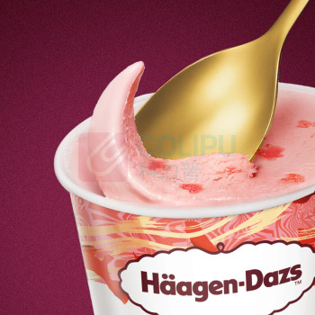 哈根达斯 Haagen-Daze 100ml小杯装冰淇淋 8杯/组 (比利时巧克力、夏威夷果仁、香草味、草莓味、芒果味) (下单备注口味,默认随机)