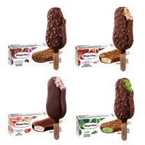 哈根达斯 Haagen-Daze 脆皮条冰淇淋组合装 64g*8支 (巧克力扁桃仁味、草莓口味、抹茶扁桃仁味、香草焦糖味) (下单备注口味,默认随机)
