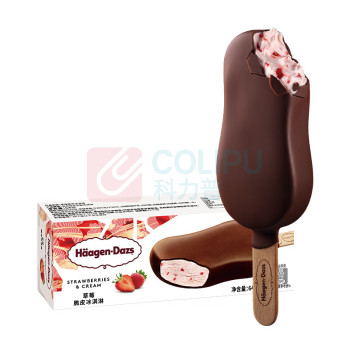 哈根达斯 Haagen-Daze 脆皮条冰淇淋组合装 64g*8支 (巧克力扁桃仁味、草莓口味、抹茶扁桃仁味、香草焦糖味) (下单备注口味,默认随机)
