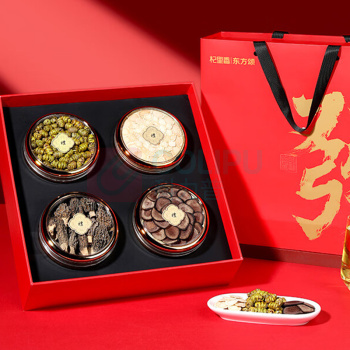 杞里香 四拼礼盒 石斛西洋参鹿茸羊肚菌 120g