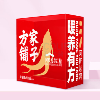 方家铺子 阿胶红参红糖块 300g