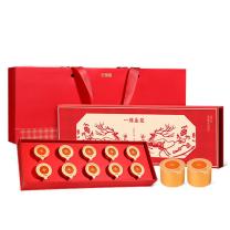 杞里香 西洋参黑枸杞礼双拼礼盒 100g 一禄生花 (红色)