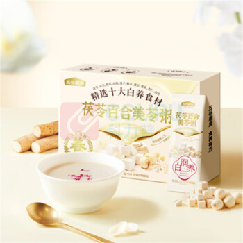 五谷磨房 即食早餐代餐粉 美龄粥茯苓百合美苓粥 448g(32g×14条)